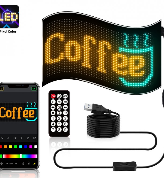 6432 LED Matrix Panel Flexible LED Sign App Controllable