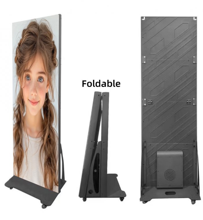 Indoor P2 Portable Smart Advertising Poster Display 